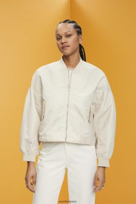 Esprit Belgique - Esprit blouson aviateur surdimensionné taupe clair femmes DJX6JH214 vestes