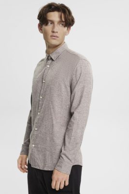 Esprit Belgique - Esprit chemise cintrée marron foncé hommes DJX6JH700 chemises