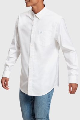 Esprit Belgique - Esprit chemise oxford coupe classique blanc hommes DJX6JH799 chemises