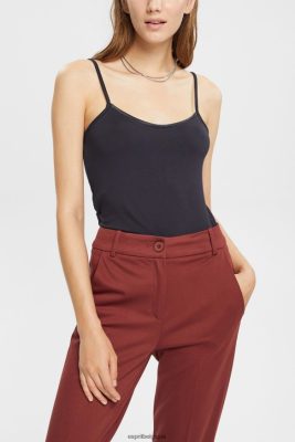 Esprit Belgique - Esprit haut à fines bretelles, lenzing ecovero noir femmes DJX6JH517 haut