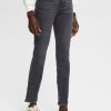 Esprit Belgique - Esprit jean stretch à taille haute gris foncé femmes DJX6JH328 jean
