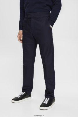 Esprit Belgique - Esprit pantalon slim fit avec taille élastiquée marine hommes DJX6JH691 pantalons et pantalons