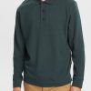 Esprit Belgique - Esprit polo à manches longues vert sarcelle foncé hommes DJX6JH820 polos
