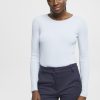 Esprit Belgique - Esprit pull côtelé bleu pastel femmes DJX6JH274 pulls