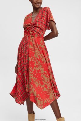 Esprit Belgique - Esprit robe à motifs mixtes, lenzing ecovero rouge femmes DJX6JH547 robes