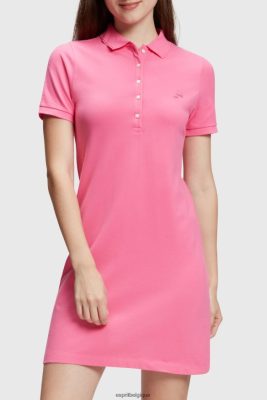 Esprit Belgique - Esprit robe polo classique Dolphin Tennis Club rose femmes DJX6JH508 robes