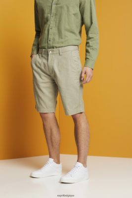 Esprit Belgique - Esprit short style chino vert clair hommes DJX6JH673 shorts