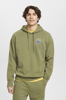 Esprit Belgique - Esprit sweat avec logo imprimé olive hommes DJX6JH649 sweats et sweats à capuche