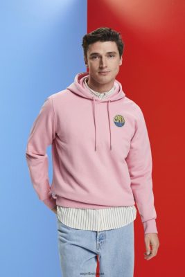 Esprit Belgique - Esprit sweat avec logo imprimé rose hommes DJX6JH652 sweats et sweats à capuche