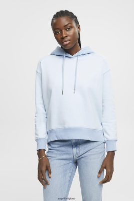 Esprit Belgique - Esprit sweat à capuche avec coeur bleu pastel femmes DJX6JH352 sweats et sweats à capuche