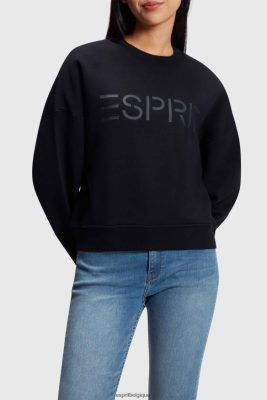 Esprit Belgique - Esprit sweat à logo imprimé noir femmes DJX6JH463 sweats et sweats à capuche