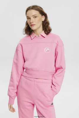 Esprit Belgique - Esprit sweat-shirt court rose femmes DJX6JH157 sweats et sweats à capuche