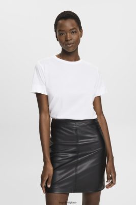 Esprit Belgique - Esprit t-shirt avec imprimé sur la poitrine blanc femmes DJX6JH316 t-shirts