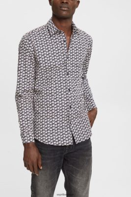 Esprit Pantalon - Esprit chemise à imprimé intégral marine hommes DJX6JH881 chemises