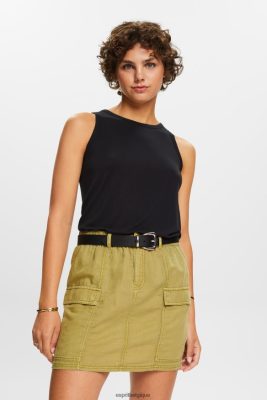 Esprit Pantalon - Esprit débardeur en viscose noir femmes DJX6JH260 gilet