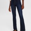 Esprit Pantalon - Esprit jean bootcut skinny taille haute bleu foncé femmes DJX6JH338 jean