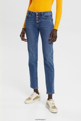 Esprit Pantalon - Esprit jean stretch coupe slim taille mi-haute, dual max bleu délavé moyen femmes DJX6JH329 jean