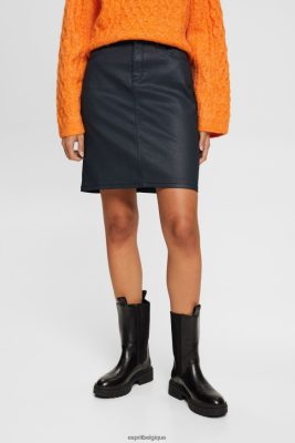 Esprit Pantalon - Esprit jupe mi-longue effet cuir noir femmes DJX6JH443 jupes