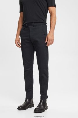 Esprit Pantalon - Esprit pantalon chino en coton stretch noir hommes DJX6JH902 pantalons et pantalons