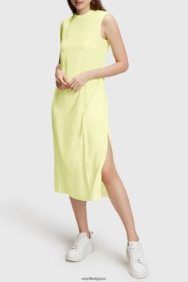 Esprit Pantalon - Esprit robe débardeur en rayonne de soie jaune citron femmes DJX6JH452 robes
