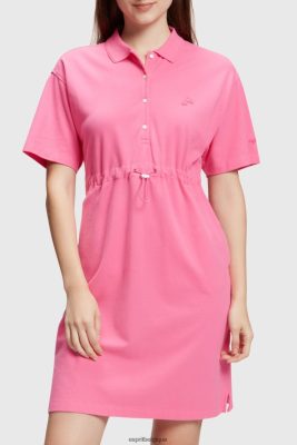 Esprit Pantalon - Esprit robe polo plissée Dolphin Tennis Club rose femmes DJX6JH503 robes