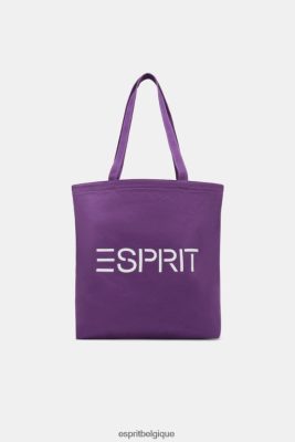Esprit Pantalon - Esprit sac cabas en toile à logo baie violette hommes DJX6JH38 accessoires