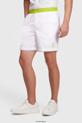 Esprit Pantalon - Esprit short décontracté à taille fluo blanc hommes DJX6JH890 shorts