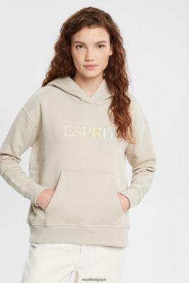 Esprit Pantalon - Esprit sweat à capuche avec poche kangourou taupe clair femmes DJX6JH350 sweats et sweats à capuche