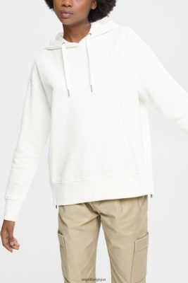 Esprit Pantalon - Esprit sweat à capuche blanc cassé femmes DJX6JH509 sweats et sweats à capuche