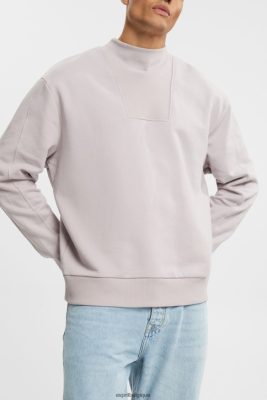 Esprit Pantalon - Esprit sweat à col montant lavande hommes DJX6JH953 sweats et sweats à capuche