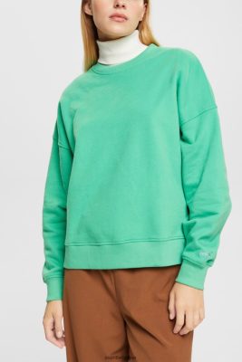 Esprit Pantalon - Esprit sweat-shirt coupe décontractée vert femmes DJX6JH524 sweats et sweats à capuche