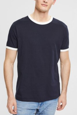Esprit Pantalon - Esprit t-shirt en jersey marine hommes DJX6JH956 t-shirts