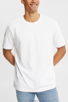 Esprit Pantalon - Esprit t-shirt uni blanc hommes DJX6JH929 t-shirts