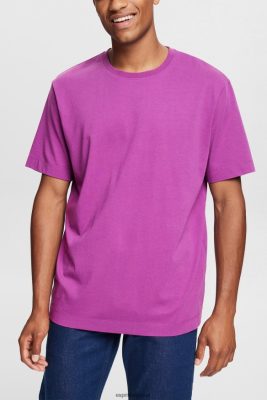 Esprit Pantalon - Esprit t-shirt uni violet hommes DJX6JH932 t-shirts