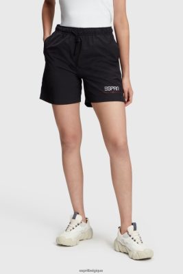 Esprit Robe De Plage - ESPRIT x Rest & Recreation short coupe-vent capsule noir femmes DJX6JH474 shorts