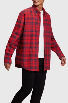 Esprit Robe De Plage - Esprit chemise en flanelle à carreaux rouge hommes DJX6JH792 chemises