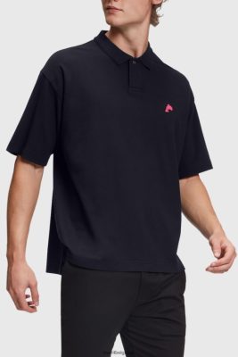 Esprit Robe De Plage - Esprit polo décontracté du club de tennis des dauphins noir hommes DJX6JH876 polos