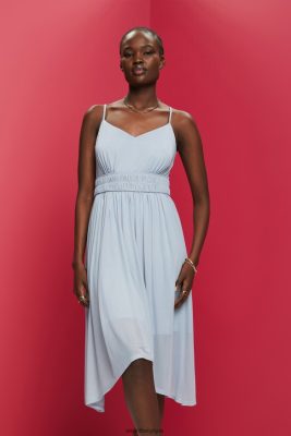 Esprit Robe De Plage - Esprit robe en maille à taille élastique lavande bleu clair femmes DJX6JH66 robes