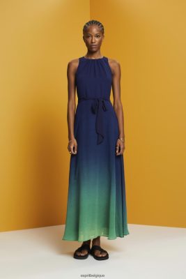 Esprit Robe De Plage - Esprit robe longue sans manches avec motif floral all-over marine femmes DJX6JH258 robes