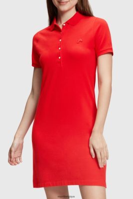 Esprit Robe De Plage - Esprit robe polo classique Dolphin Tennis Club rouge femmes DJX6JH507 robes
