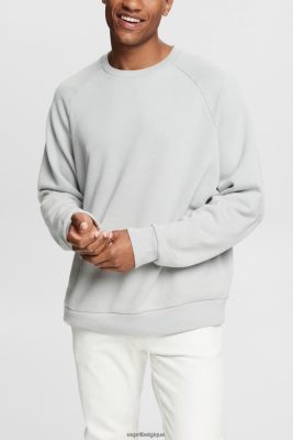 Esprit Robe De Plage - Esprit sweat avec une poche zippée gris clair hommes DJX6JH933 sweats et sweats à capuche
