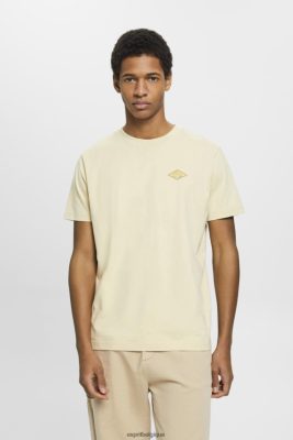 Esprit Robe De Plage - Esprit t-shirt avec logo imprimé beige hommes DJX6JH600 t-shirts