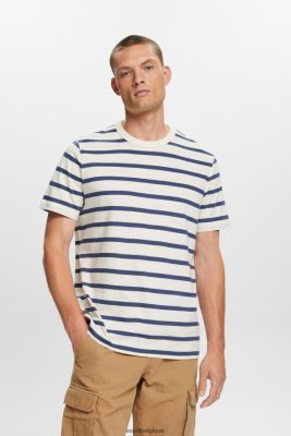 Esprit Robe De Plage - Esprit t-shirt en jersey rayé, 100% coton glace hommes DJX6JH591 t-shirts