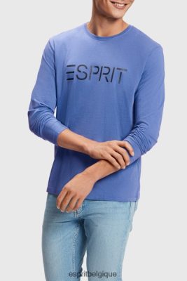 Esprit Robe De Plage - Esprit t-shirt à logo imprimé bleu hommes DJX6JH867 t-shirts