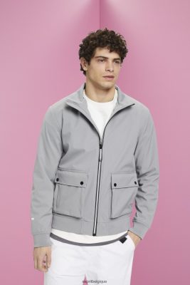 Esprit Robe De Plage - Esprit veste softshell à chevrons gris moyen hommes DJX6JH729 vestes